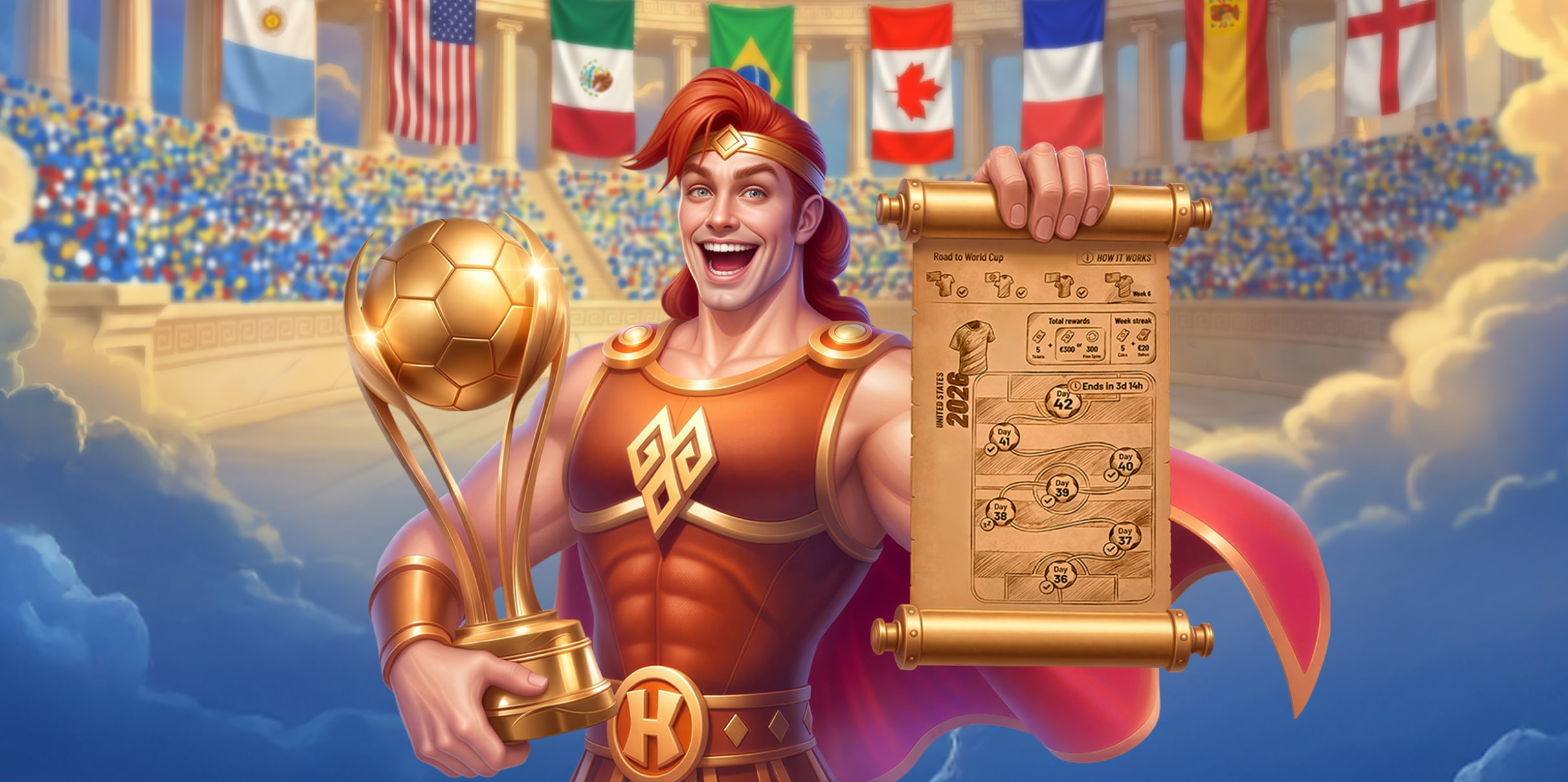 WORLD CUP QUEST <br>A $1,350,000 prize pool up for grabs.